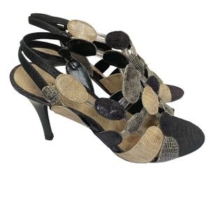 NEW - Ann Marino Slingback Open toe Sandal Heel shoes size 6.5 M